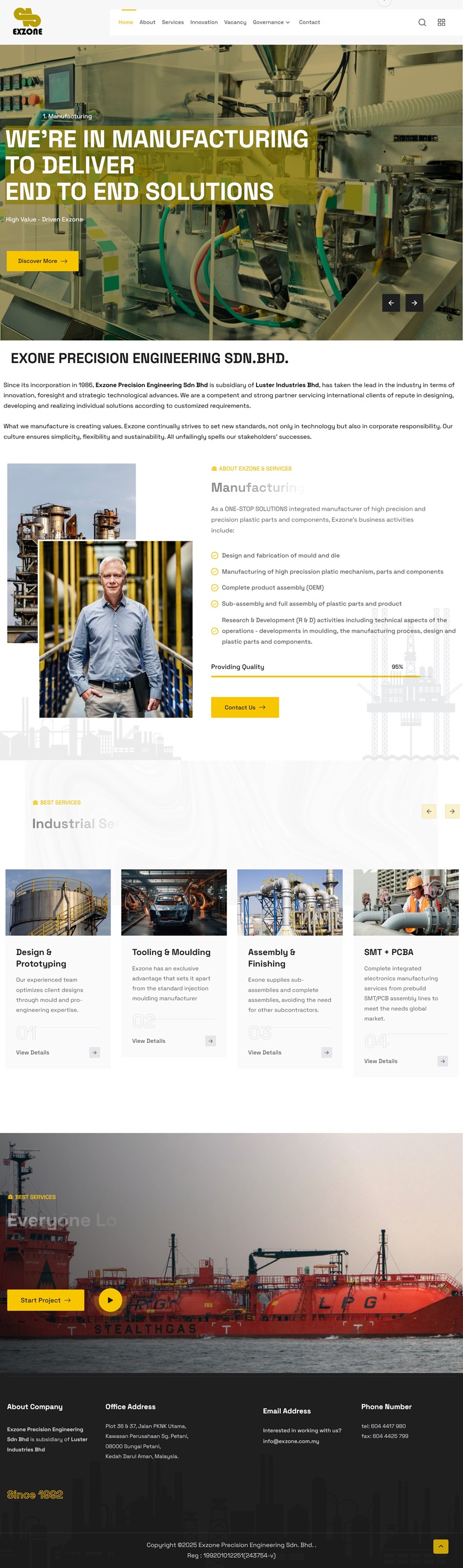 Factory Website